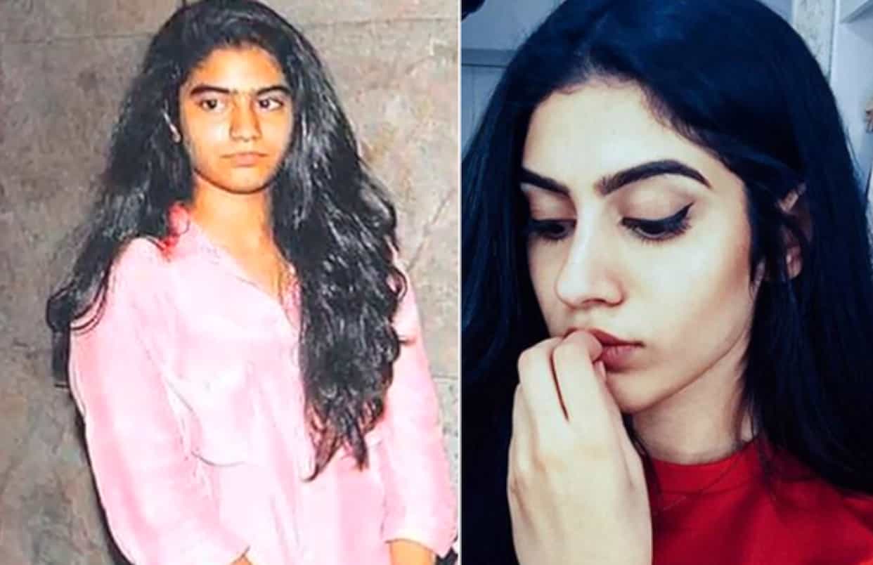 Khushi Kapoor then and now 