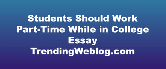 Time job essay about part Essay holding