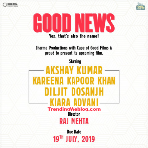 good news movie 2019 full details
