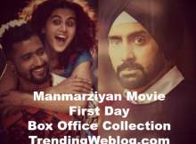 Manmarziyan Movie First Day Friday Box Office Collection