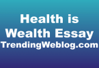 Health is Wealth Essay