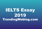 IELTS Essay 2019