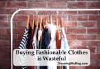 buying fashionable clothes is wasteful IELTS essay