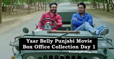 Yaar Belly Punjabi Movie Box Office Collection