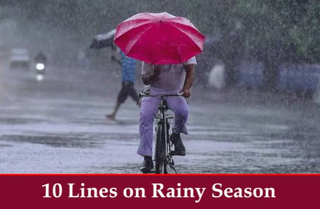 10 Lines on Rainy Season