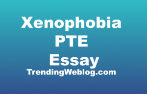 short essay about xenophobia