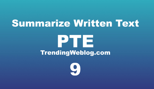 Summarize Written Text PTE