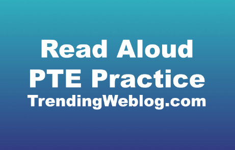 Read Aloud PTE Practice