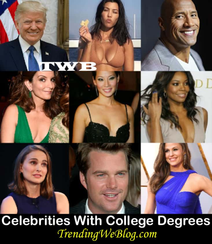 ﻿﻿celebrities with college degrees