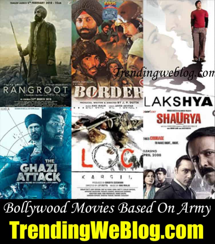 Bollywood Movies Based on Army