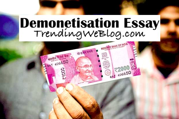 Essay on Demonetisation