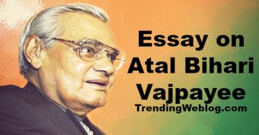 Essay on Atal Bihari Vajpayee