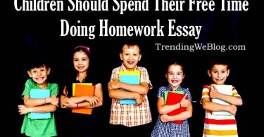 children should spend their free time doing homework
