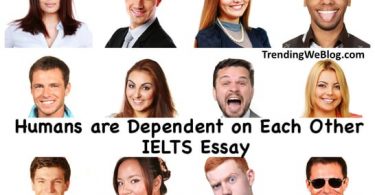 Humans are dependent on each other IELTS Essay